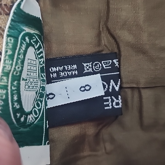 Blarney Woollen Mills Pure Wool Houndstooth Skirt Ireland NWT - Picture 9 of 10